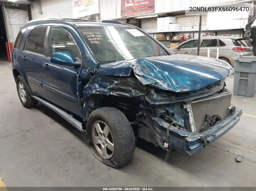 2006 Chevrolet Equinox Lt VIN: 2CNDL63FX66096470 Lot: 42585756