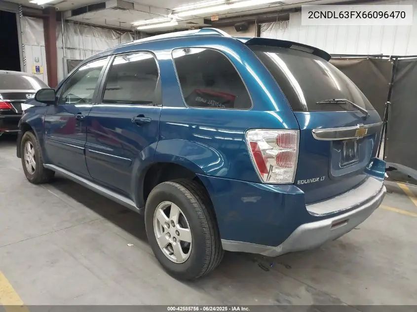 2006 Chevrolet Equinox Lt VIN: 2CNDL63FX66096470 Lot: 42585756