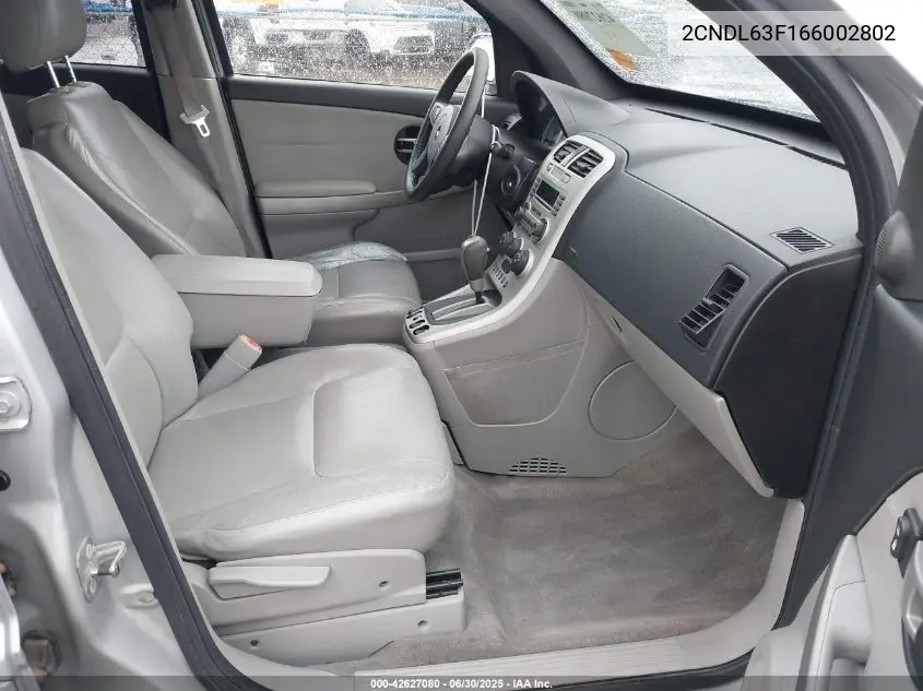 2006 Chevrolet Equinox Lt VIN: 2CNDL63F166002802 Lot: 42627080
