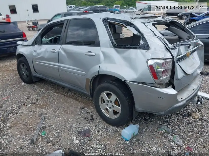 2006 Chevrolet Equinox Lt VIN: 2CNDL63F366073712 Lot: 42627087