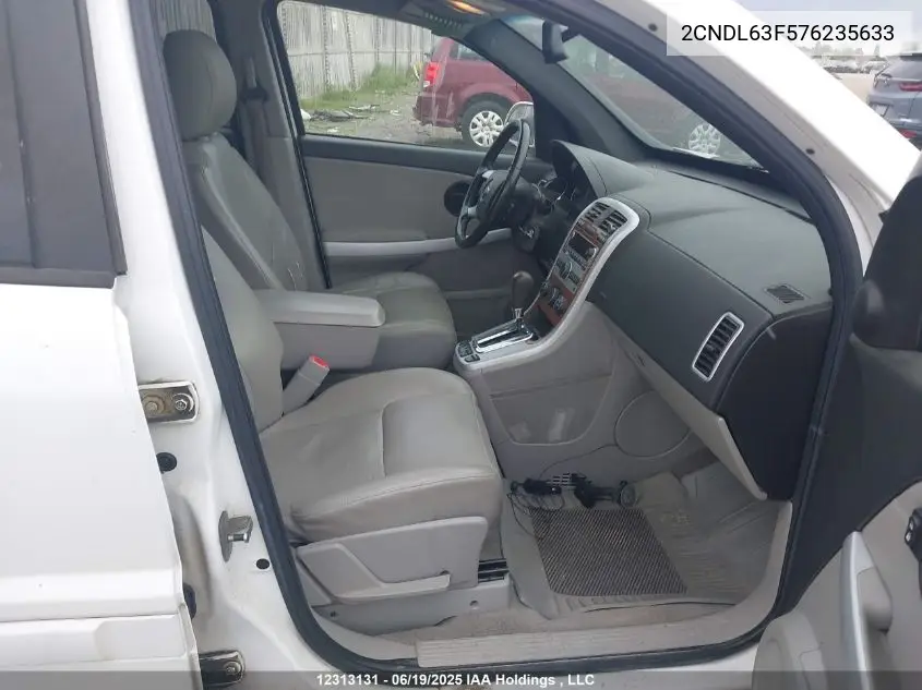 2007 Chevrolet Equinox Lt VIN: 2CNDL63F576235633 Lot: 12313131