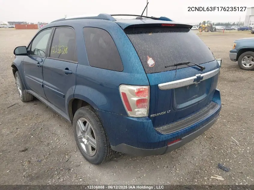 2007 Chevrolet Equinox Lt VIN: 2CNDL63F176235127 Lot: 12336888