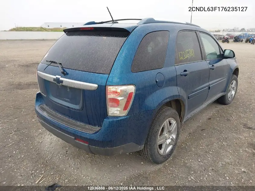 2007 Chevrolet Equinox Lt VIN: 2CNDL63F176235127 Lot: 12336888