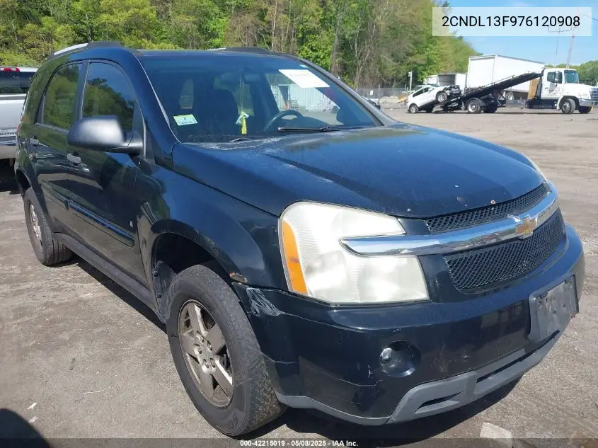 2007 Chevrolet Equinox Ls VIN: 2CNDL13F976120908 Lot: 42215019
