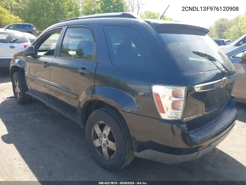 2007 Chevrolet Equinox Ls VIN: 2CNDL13F976120908 Lot: 42215019