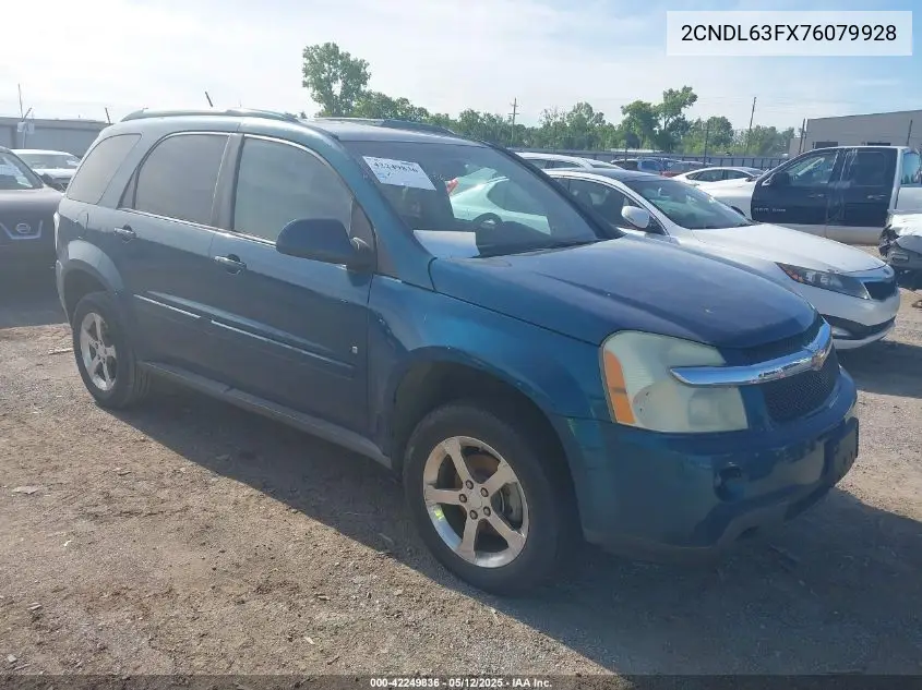 2007 Chevrolet Equinox Lt VIN: 2CNDL63FX76079928 Lot: 42249836