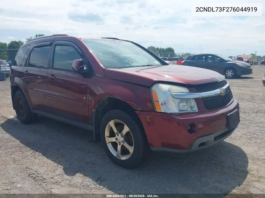 2007 Chevrolet Equinox Lt VIN: 2CNDL73F276044919 Lot: 42541511