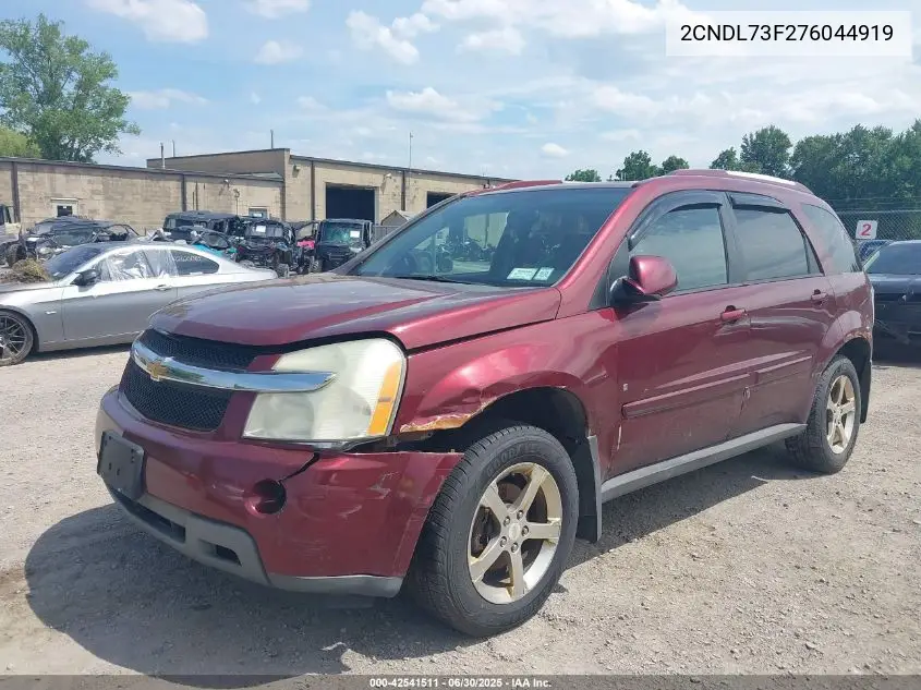 2007 Chevrolet Equinox Lt VIN: 2CNDL73F276044919 Lot: 42541511