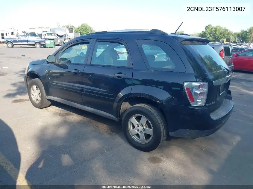 2007 Chevrolet Equinox Ls VIN: 2CNDL23F576113007 Lot: 42570344