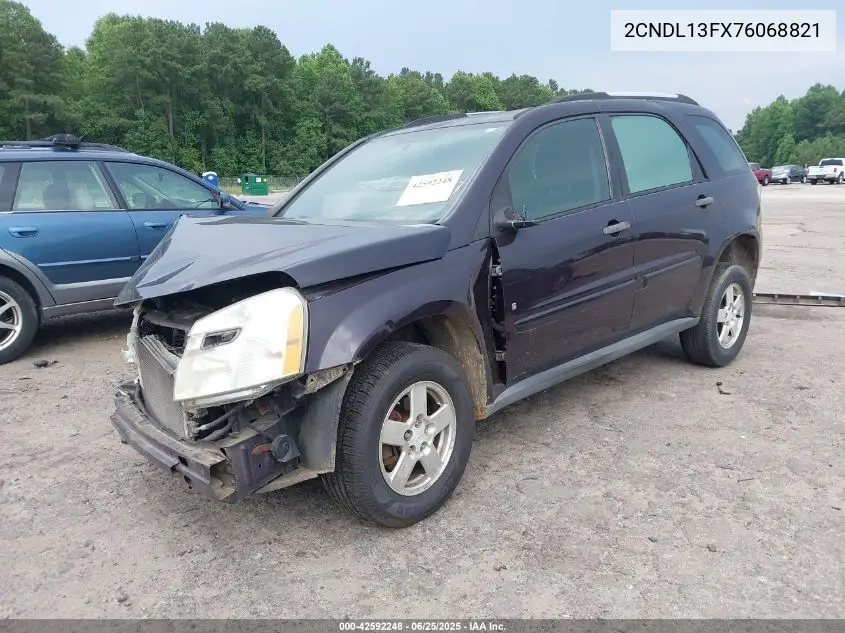 2007 Chevrolet Equinox Ls VIN: 2CNDL13FX76068821 Lot: 42592248