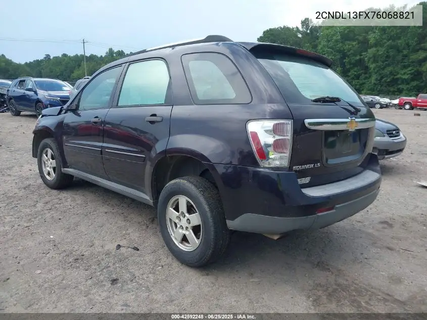 2007 Chevrolet Equinox Ls VIN: 2CNDL13FX76068821 Lot: 42592248