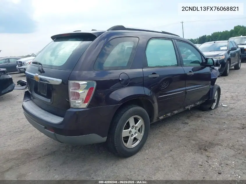 2007 Chevrolet Equinox Ls VIN: 2CNDL13FX76068821 Lot: 42592248
