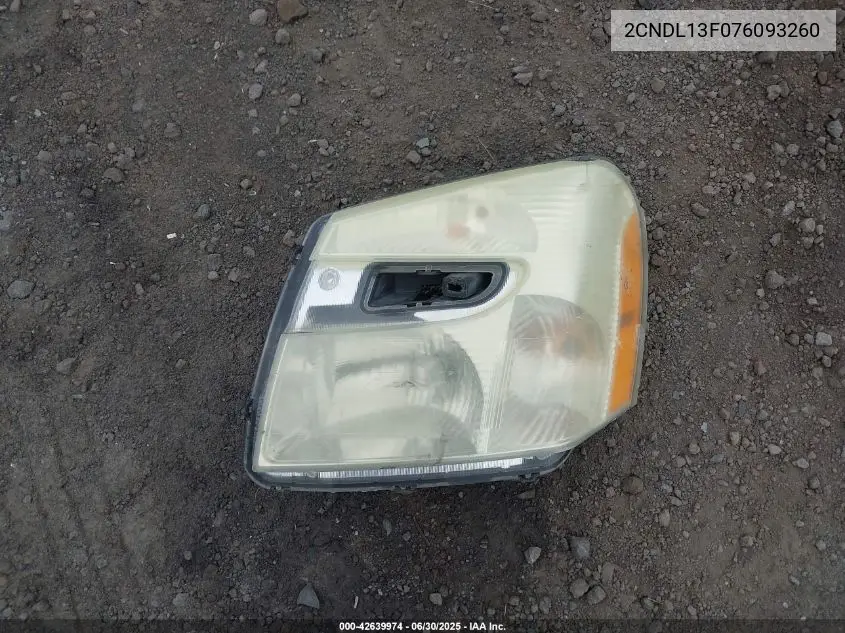 2007 Chevrolet Equinox Ls VIN: 2CNDL13F076093260 Lot: 42639974