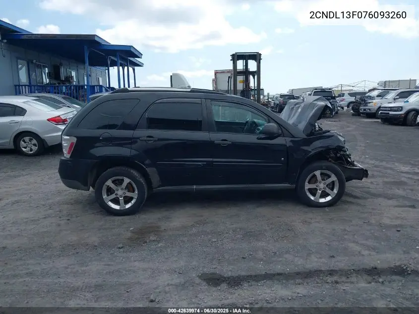 2007 Chevrolet Equinox Ls VIN: 2CNDL13F076093260 Lot: 42639974
