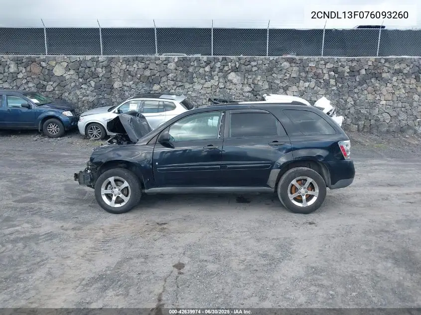 2007 Chevrolet Equinox Ls VIN: 2CNDL13F076093260 Lot: 42639974