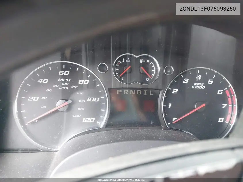 2007 Chevrolet Equinox Ls VIN: 2CNDL13F076093260 Lot: 42639974