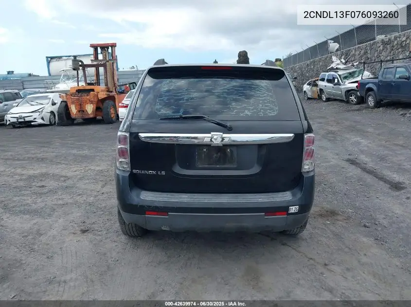 2007 Chevrolet Equinox Ls VIN: 2CNDL13F076093260 Lot: 42639974