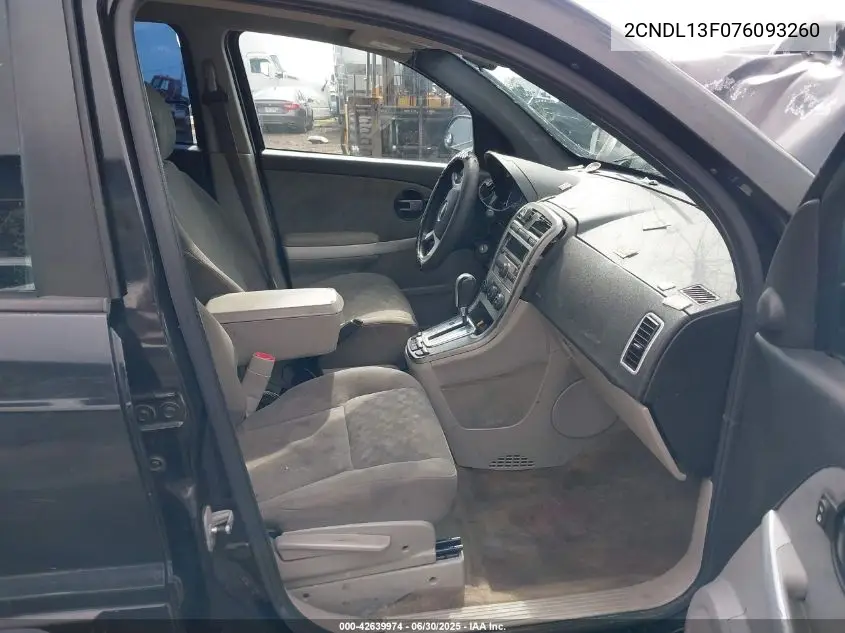 2007 Chevrolet Equinox Ls VIN: 2CNDL13F076093260 Lot: 42639974