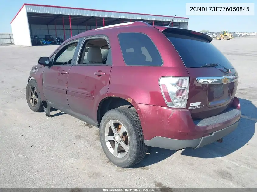 2007 Chevrolet Equinox Lt VIN: 2CNDL73F776050845 Lot: 42642834