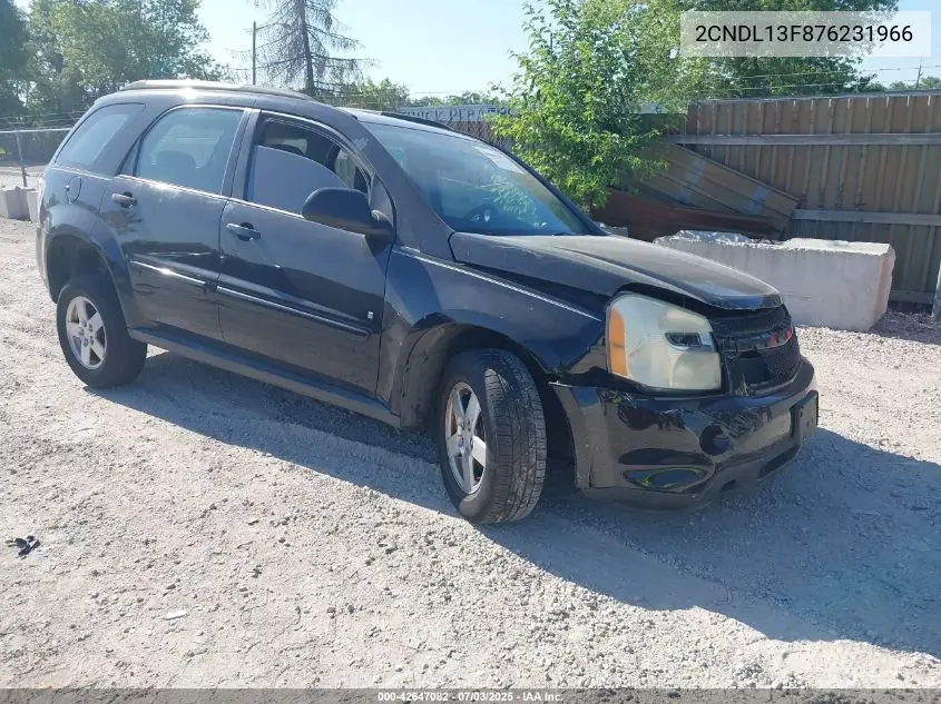 2007 Chevrolet Equinox Ls VIN: 2CNDL13F876231966 Lot: 42647082