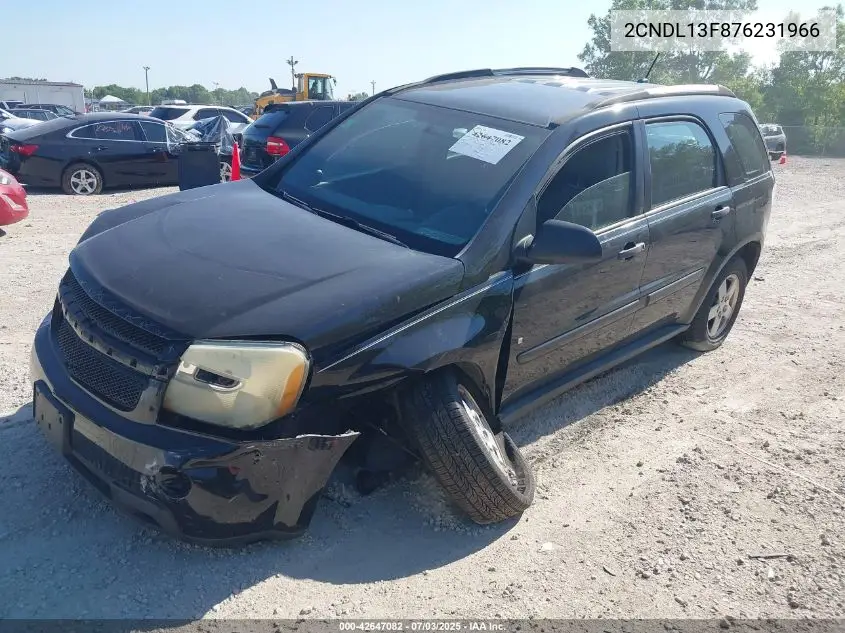 2007 Chevrolet Equinox Ls VIN: 2CNDL13F876231966 Lot: 42647082