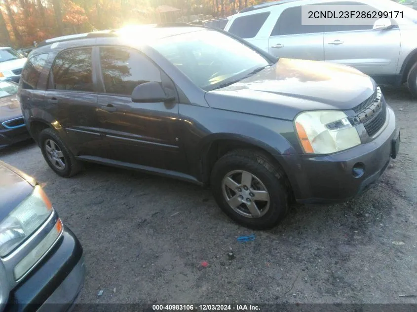 2008 Chevrolet Equinox Ls VIN: 2CNDL23F286299171 Lot: 40983106