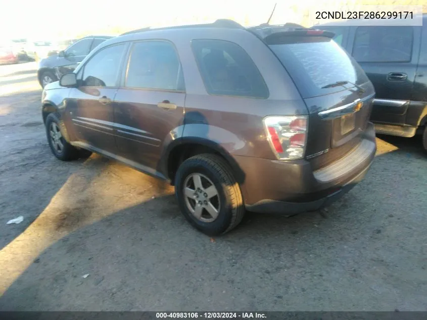 2008 Chevrolet Equinox Ls VIN: 2CNDL23F286299171 Lot: 40983106