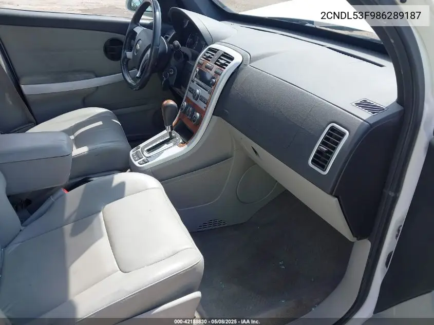 2008 Chevrolet Equinox Lt VIN: 2CNDL53F986289187 Lot: 42188830
