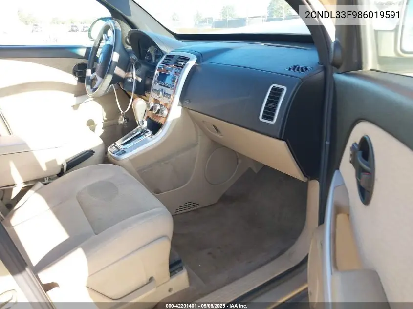 2008 Chevrolet Equinox Lt VIN: 2CNDL33F986019591 Lot: 42201401