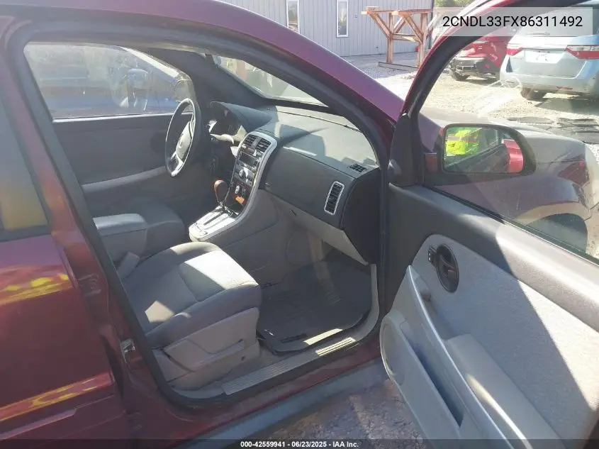 2008 Chevrolet Equinox Lt VIN: 2CNDL33FX86311492 Lot: 42559941