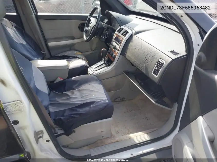2008 Chevrolet Equinox Ltz VIN: 2CNDL73F586063482 Lot: 42578245