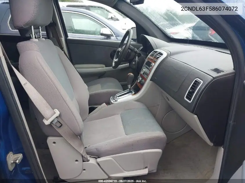 2008 Chevrolet Equinox Lt VIN: 2CNDL63F586074072 Lot: 42596719