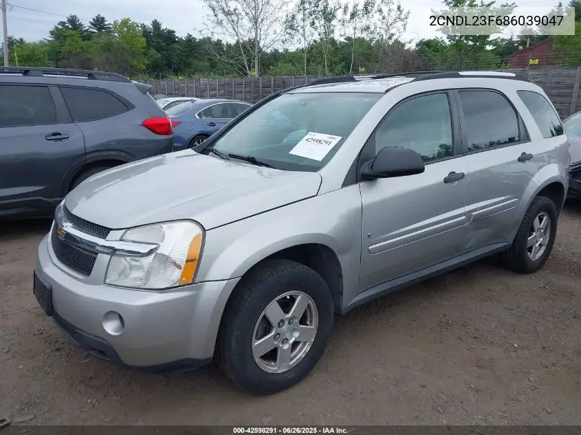 2008 Chevrolet Equinox Ls VIN: 2CNDL23F686039047 Lot: 42598291