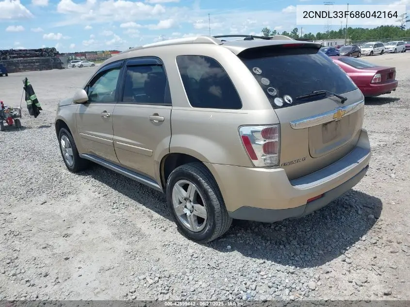 2008 Chevrolet Equinox Lt VIN: 2CNDL33F686042164 Lot: 42599442