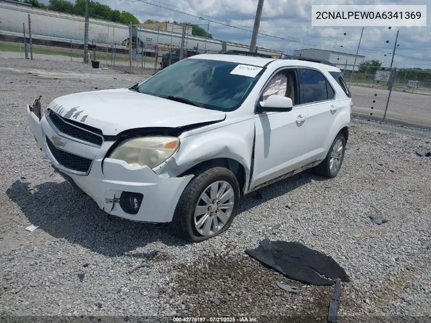 2010 Chevrolet Equinox Lt VIN: 2CNALPEW0A6341369 Lot: 42776197