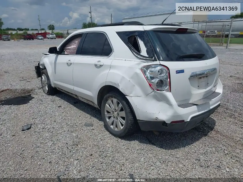 2010 Chevrolet Equinox Lt VIN: 2CNALPEW0A6341369 Lot: 42776197