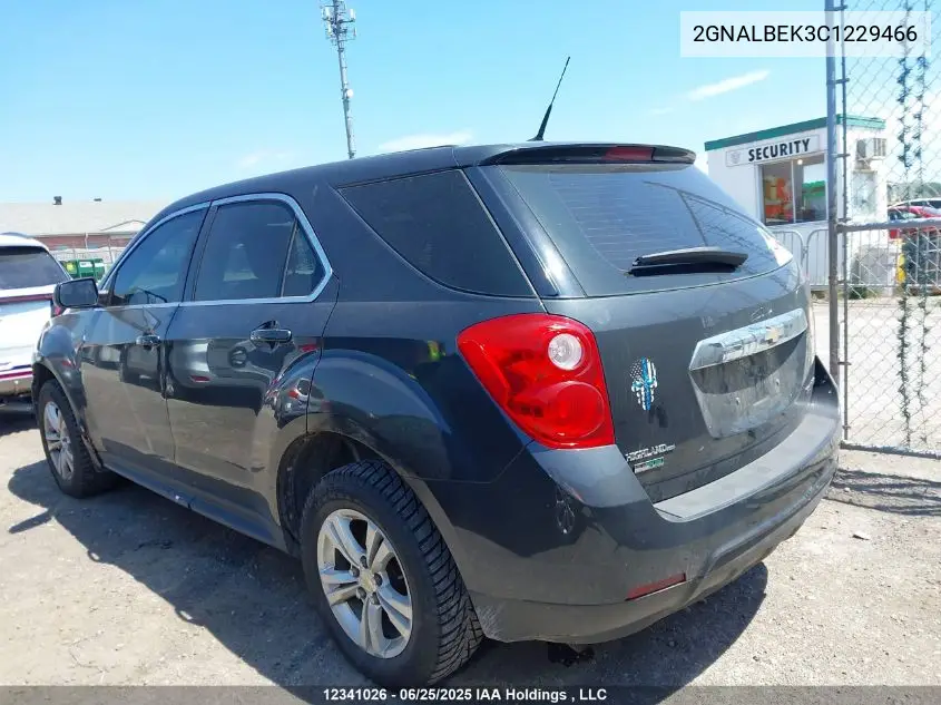 2012 Chevrolet Equinox Ls VIN: 2GNALBEK3C1229466 Lot: 12341026