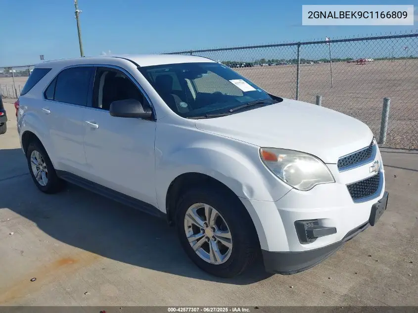 2012 Chevrolet Equinox Ls VIN: 2GNALBEK9C1166809 Lot: 42577307