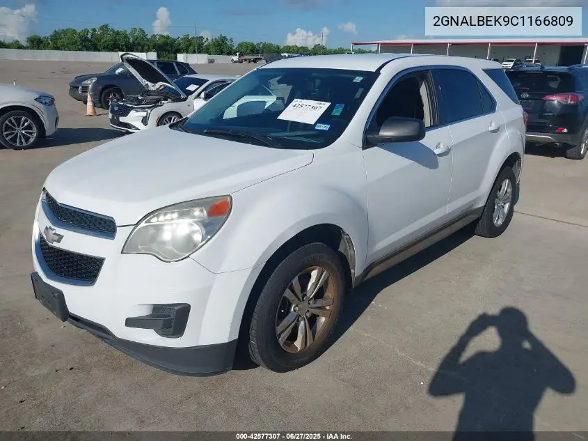 2012 Chevrolet Equinox Ls VIN: 2GNALBEK9C1166809 Lot: 42577307