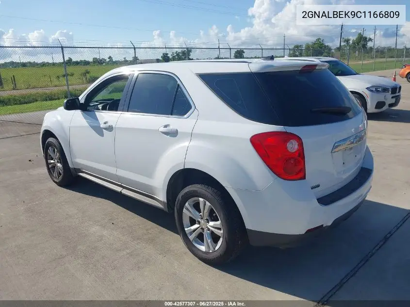 2012 Chevrolet Equinox Ls VIN: 2GNALBEK9C1166809 Lot: 42577307