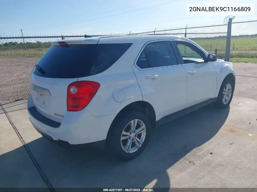 2012 Chevrolet Equinox Ls VIN: 2GNALBEK9C1166809 Lot: 42577307