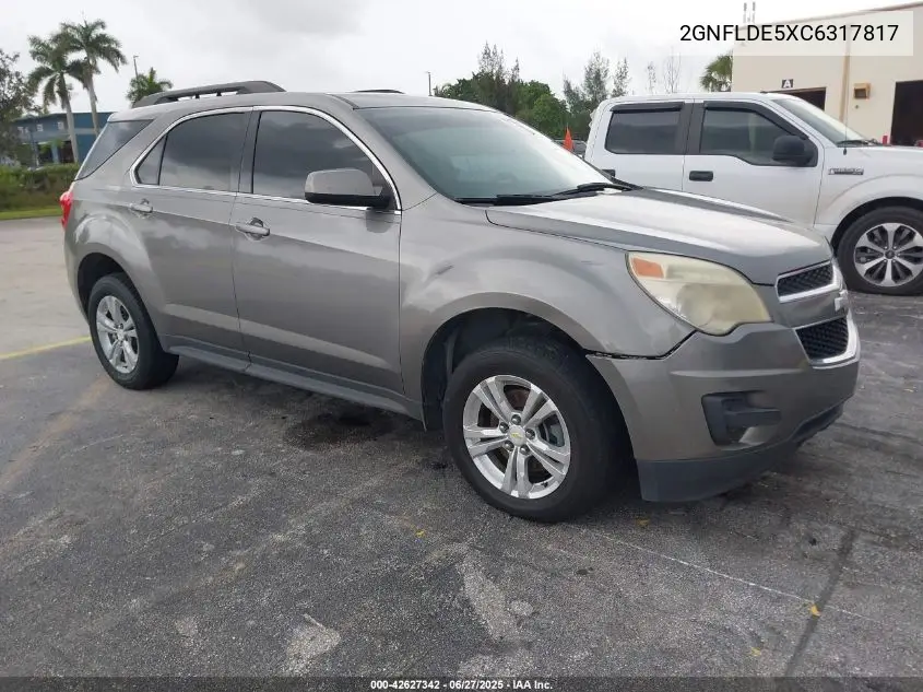 2012 Chevrolet Equinox 1Lt VIN: 2GNFLDE5XC6317817 Lot: 42627342