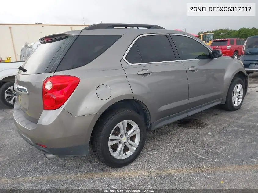 2012 Chevrolet Equinox 1Lt VIN: 2GNFLDE5XC6317817 Lot: 42627342