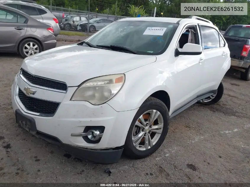 2014 Chevrolet Equinox 2Lt VIN: 2GNALCEK2E6261532 Lot: 42618164