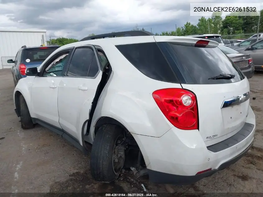 2014 Chevrolet Equinox 2Lt VIN: 2GNALCEK2E6261532 Lot: 42618164
