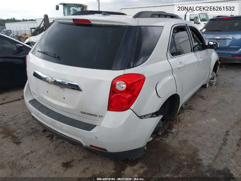 2014 Chevrolet Equinox 2Lt VIN: 2GNALCEK2E6261532 Lot: 42618164