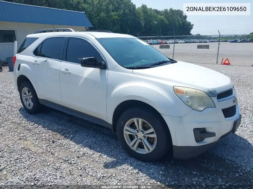 2014 Chevrolet Equinox 1Lt VIN: 2GNALBEK2E6109650 Lot: 42795179