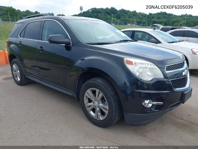 2015 Chevrolet Equinox 2Lt VIN: 2GNALCEK0F6205039 Lot: 42581699