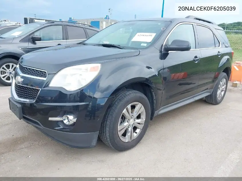 2015 Chevrolet Equinox 2Lt VIN: 2GNALCEK0F6205039 Lot: 42581699