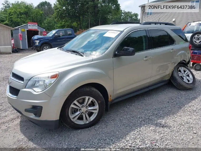 2015 Chevrolet Equinox 1Lt VIN: 2GNFLFEK9F6437386 Lot: 42595527